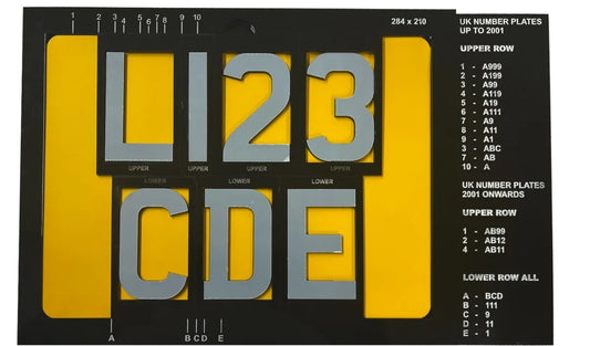 4D 3D Number Plate Jig Spacing Kit for 284mm x 210mm 4 x 4 Plates