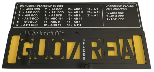 4D Number Registration Jig for 520 x 111 Plates